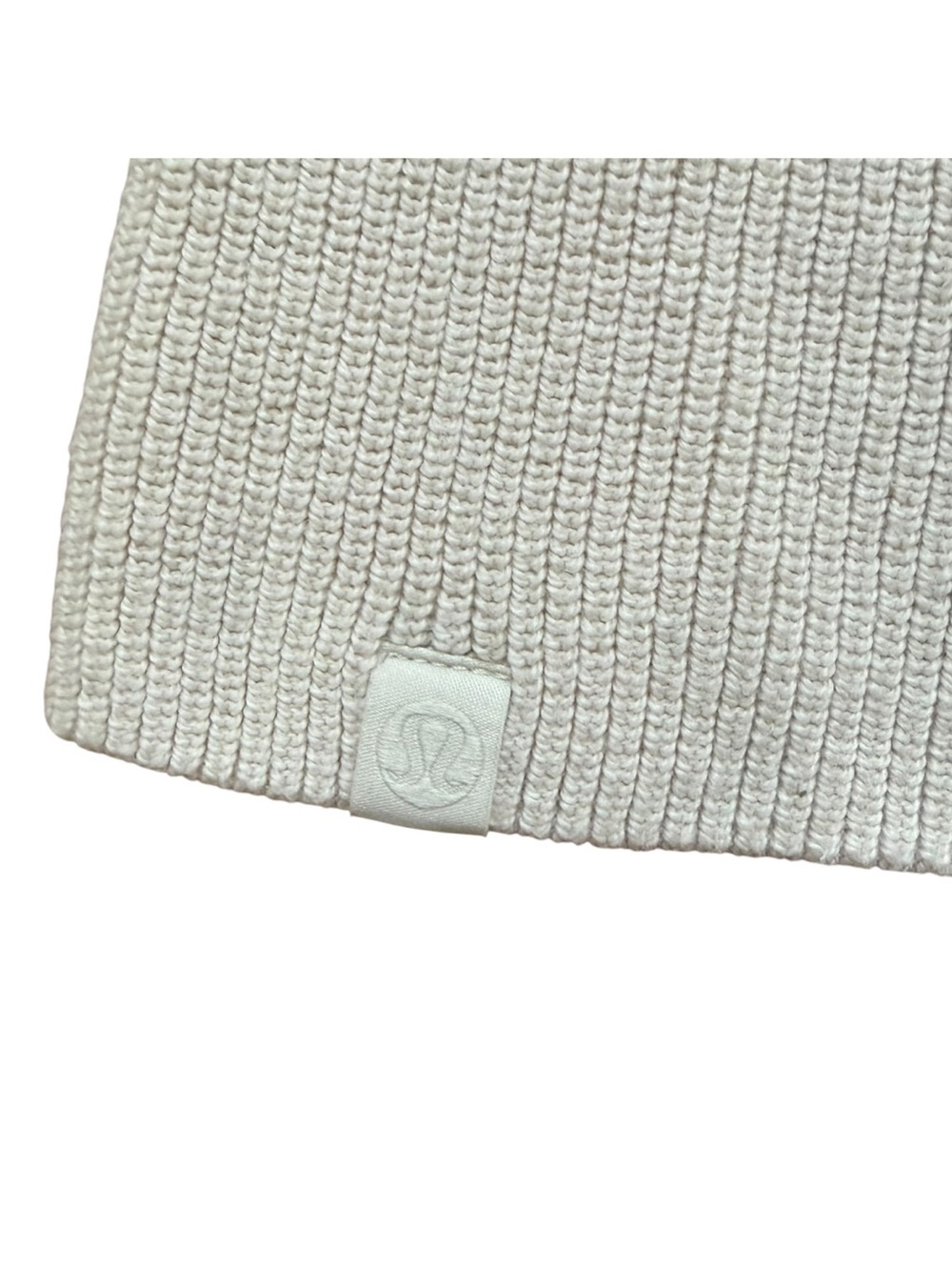 Lululemon Merino Wool Blend Ribbed Crewneck Sweater Size 4 White Opal - Picture 15 of 16